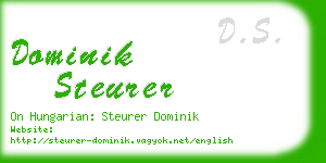 dominik steurer business card